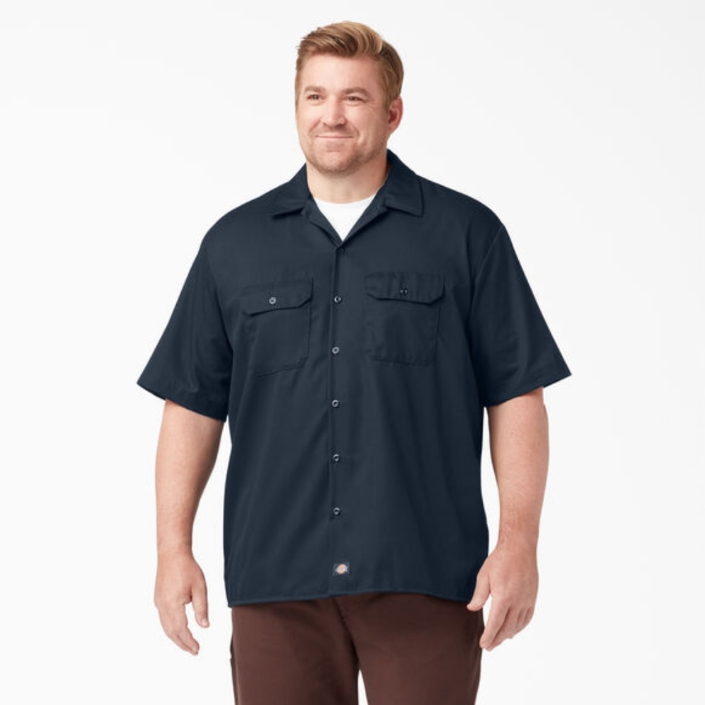 Dickies Navy blue short sleeved work shirt 6 XL